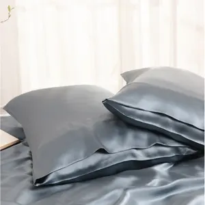 Sleeping Pillow OEM 100% Pure Mulberry Silk Pillowcase Silver Sleep Set Gift Box Packing Slip Silk Pillow Case