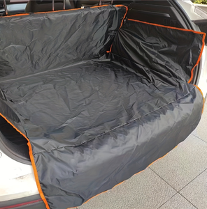 الثقيلة سيارات الرباعي بطانة البضائع الحيوانات الأليفة غطاء الجذع إغلاق السوستة للماء عدم الانزلاق أكسفورد بو حصيرة نمط الصلبة حامي سيارة للكلاب - Product Image 2