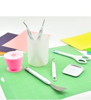 Kit d'outils de base SOLUDE pour le désherbage du vinyle et la création de cartes, compatible Cricut/Silhouette/Siser/Oracal Vinyl
