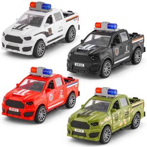 Coche de Policía de Juguete para Niños, Modelo Todoterreno de Simulación Inercial de Plástico 1:5, Regalo para Puesto de Venta, Comercio Exterior Transfronterizo - Product Image 5
