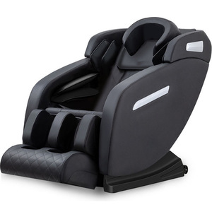 Fauteuil de massage intelligent entièrement automatique de luxe, rouge et noir, sans rail, 30 airbags, massage des pieds par rouleaux, support de bras en forme de U - Product Image 5
