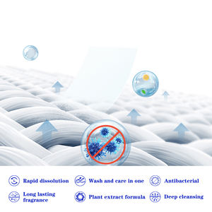 Tờ giặt quần áo thân thiện với môi trường, dạng gói đậm đặc, giấy giặt, viên giặt, tấm giặt thân thiện với môi trường - Product Image 4
