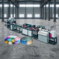 Machine d'extrusion de film en filet plastique PE PP à vis simple de haute qualité pour boules de bain, fabriquée en Chine, avec pompe et moteur