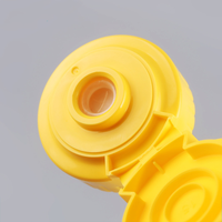 Bouteille en plastique anti-fuite pour Sauce ketchup, bouteille de miel à presser, valve en silicone, capuchon rabattable, 28mm, 38mm