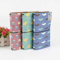 Enveloppe de rangement en bois créative, carnet de voyage avec logo amovible, carnet de notes en papier, boîte de vente en gros
