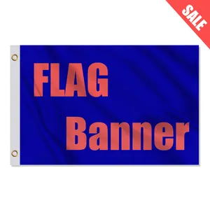 3x5ft Professional Large Screen Printed Custom Mesh Polyester Fabric Run Race Golf Hanging Flag Banner