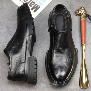 Zapatos de Vestir Casuales de Cuero Genuino para Hombre, Modelo 2026, Suela Suave, Combinan con Todo, de Piel Vacuna, para Negocios y Eventos Formales - Product Image 3