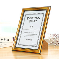 Marco de Certificado de foto de documento A4 de alta calidad, pantalla colgante de pared, marco de diploma universitario de Graduación