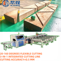 Scie à découper le bois CNC horizontale numérique automatique robuste à angle variable pour usine de traitement du bois, moteur 20-160
