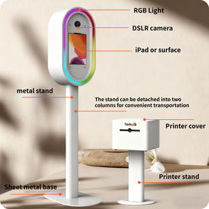 Funsbooth Yüksek Kaliteli Taşınabilir Hafif Ipad Dslr Fotoğraf Kabini Gövdesi Halka Işık ile Satılık - Product Image 3