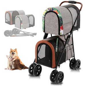 Offre Spéciale <span class=keywords><strong>Poussette</strong></span> Pliable Colorée Personnalisable <span class=keywords><strong>Double</strong></span> Couche avec Chariot Transporteur Séparable - Product Image 1