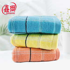 Toalla de Algodón a Cuadros Xinshang 35x75cm, Suave y Absorbente, Toalla Facial para el Hogar, Uso Adulto - Product Image 3