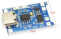 Module de charge Type C TP4056 pour batterie lithium 18650 3.7V 3.6V 4.2V, carte de charge de batterie lithium 1A avec ports Type C Mini Micro USB