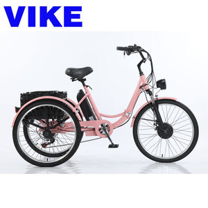 Tricycle d'appoint électrique à pédale de 24 pouces vélo à trois roues personnalisé intégré 36v capteur intelligent sorties de pneus minces en acier - Product Image 6