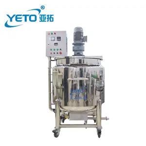 500l Vloeibare Siroop Fabriek Productielijn Industriële Mixer Agitator Chemische Vloeibare Verwarming Mengtank