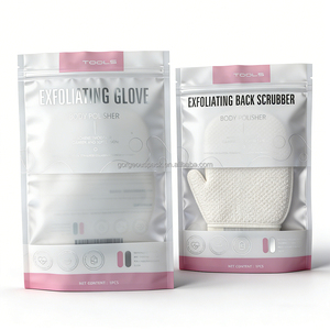 Sachets Doypack Personnalisés en Plastique Transparent Argenté avec Fermeture Zip, Qualité Alimentaire, 100g 200g 500g, pour Emballage de Gommage Corporel SPA et Soins Personnels - Product Image 2