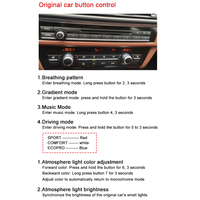 Auto-Ambientebeleuchtung für BMW 3er Serie 9-Farben Ambientebeleuchtungs-Set F30 LED Innenbeleuchtung Innenraum-Zubehör