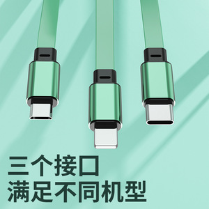สายชาร์จแบบยืดหดได้ 3-in-1 พร้อมพอร์ต USB A เป็น Lightning Micro USB Type C สำหรับอุปกรณ์ทั่วไป - Product Image 4