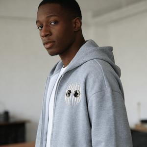 Wholesale Custom Blank 450gsm Vintage Winter Heavyweight French Terry Oversized Hooded <b>Sweatshirt</b> Essential <b>Embroidery</b> Puff - Product Image 2