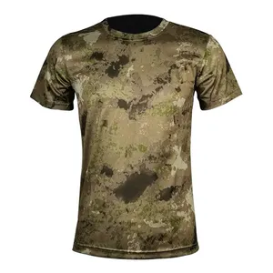 Großhandel minimalistischen t-shirt große größe-2021 Mode Polyester Training Camo hochwertige Männer T-Shirt schnell trocknen T-Shirt