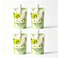 Fabriksprijs op maat bedrukte yoghurt- en groene druivensap-vochtbestendige spuitzak voor champagne en mineraalwater 150ml 250ml