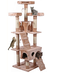 All'ingrosso negozio di animali prodotti grande gatto casa sull'albero torre con giocattoli musi per piccoli sport di arrampicata - Product Image 1