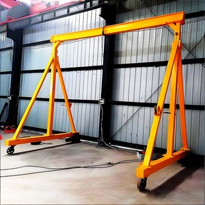 Goedkope Mini Kraan Laadkraan 2 Ton Vrijstaande Garage Mobiele Portaalkraan Elektrisch Gemotoriseerd - Product Image 2