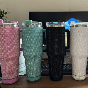 Tùy chỉnh Bling Rhinestone chân không Bluetooth Loa Tumblers 40oz thép không gỉ Wirelss Loa Coffe ly - Product Image 1