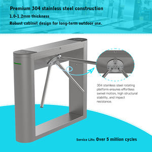 Système de barrière d'accès intelligent HCW <span class=keywords><strong>TCP</strong></span>/<span class=keywords><strong>IP</strong></span> QR <span class=keywords><strong>ESD</strong></span> Tourniquet d'entrée Contrôle de foule Tourniquet trépied - Product Image 4