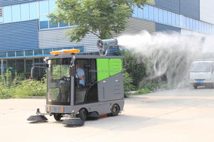 रेनाकी लुबा किंग इलेक्ट्रिक न्यू सेल्फ-चालित डबल वैक्यूम बैटरी रोड स्वीपर ट्रक - Product Image 6