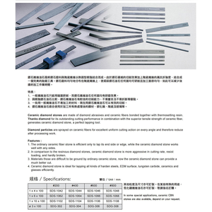 CERATON Japão OEM Personalizável Ferramentas Abrasivas de Cerâmica Diamantada de Alta Dureza 1mm, Grão 200-800, para Afiação Multilateral - Product Image 5