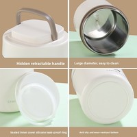 Termo de Acero Inoxidable 304 de 500 ml para Leche de Soya, Taza Térmica de Una Sola Capa, Aislamiento Térmico, Antiderrames, para Trabajadores de Oficina y Estudiantes