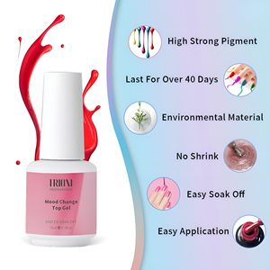 เจลทาเล็บมืออาชีพแบบเปลี่ยนสีตามอุณหภูมิ 15 มล. ยูวี/แอลอีดี เจลเปลี่ยนสีตามความร้อน สำหรับทำเล็บ DIY  รับผลิตแบบ OEM - Product Image 5