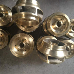 Impulsor de Cobre Pulido de Aspas Curvas Cerradas para Bomba, 3 Aspas, Montaje Universal, Soporte OEM - Product Image 1
