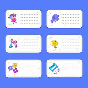 Étiquettes autocollantes imperméables et résistantes à l'huile, personnalisables pour les enfants de garderie et les étudiants, pour gourdes scolaires. - Product Image 2