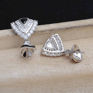 Accessoire DIY en argent S925, rétro JG5963, support de boucles d'oreilles vide de 14 mm pour boucles d'oreilles exagérées, composants et accessoires de bijouterie - Product Image 3