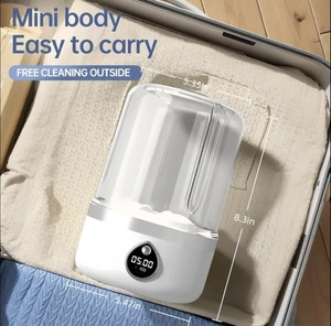 Nueva Mini Lavadora Plegable <span class=keywords><strong>de</strong></span> Plástico con Alimentación USB, Lavadora Portátil Semiautomática Todo en Uno para Ropa Interior y Calcetines - Product Image 5