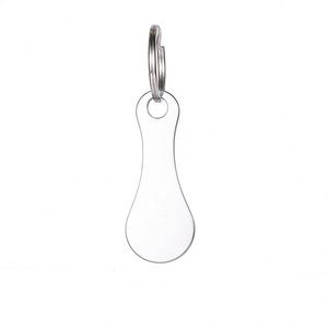 Llavero metálico creativo portátil transfronterizo, accesorio colgante, etiqueta de identificación para supermercado, colgante de acero inoxidable - Product Image 6