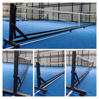 Poteaux de pickleball personnalisables GRAND Logo pour terrains de sport, poteaux carrés pour jeux, entraînement et compétition