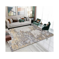 Wear Resistant Non Slip Abstract Art Carpet Thick Easy Clean Full Coverage Rug for Hotel Guest Room Living Room Home Decor