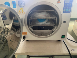 Autoklaf Gigi Profesional EUR PET Kapasitas Kecil untuk Meja, Sterilisasi Uap Kelas N, untuk Perawatan Hewan Peliharaan - Product Image 5