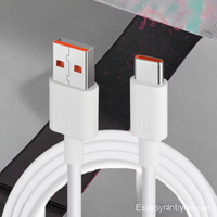 Kabel USB PVC Pengisian Daya Super Cepat Hemat Biaya untuk iPhone dengan Arus Tinggi 6A