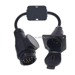 <span class=keywords><strong>Adaptateur</strong></span> de <span class=keywords><strong>remorque</strong></span> Usa <span class=keywords><strong>vers</strong></span> Eur <span class=keywords><strong>7</strong></span> voies Usa Blade Plug <span class=keywords><strong>vers</strong></span> 7pin Eur Large Round Socket Trailer Light Converter 7pin - Product Image 1