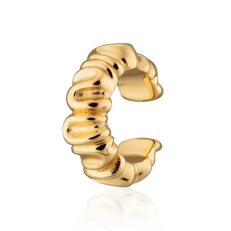 Gemnel Jewelry fashion earrings simple design gold plated ear cuff women