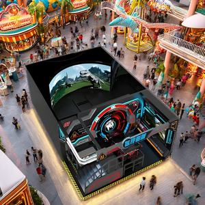 Chaise 3D Naked Eye 4D 5D 7D Indoor Orbit <span class=keywords><strong>Cinema</strong></span> Park Motion avec écran à 360 degrés pour le trampoline Park - Product Image 2