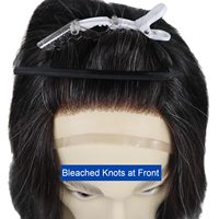 Wig pengganti pria Sistem rambut pria renda penuh kulit PU potongan rambut manusia India abu-abu pendek alami langsung dari pabrik