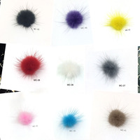 Accessoires de décoration pour cheveux en peluche magnétique détachable écologique 3D en nylon pour nail art, boule de cheveux, pendentif