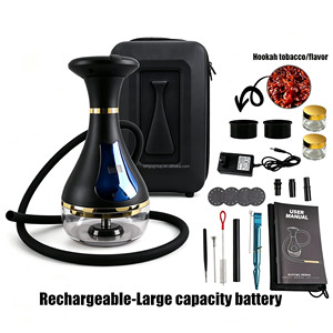Nouveau Kit Chicha Électronique Rechargeable Populaire 2026 – Shisha sans Charbon avec Batterie – Narguilé Chicha - Product Image 1