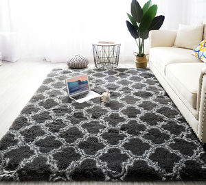 <span class=keywords><strong>Alfombra</strong></span> Rectangular de pelo largo de lujo al por mayor, alfombrilla de alta calidad Tie-Dye a rayas, textiles modernos para el hogar, alfombras para sala de estar y dormitorio - Product Image 1