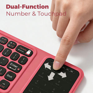 Teclado Bluetooth Triple Plegable Miffy, Teclado Inalámbrico Portátil y Plegable para iPad y iPhone con Panel Táctil - Product Image 6